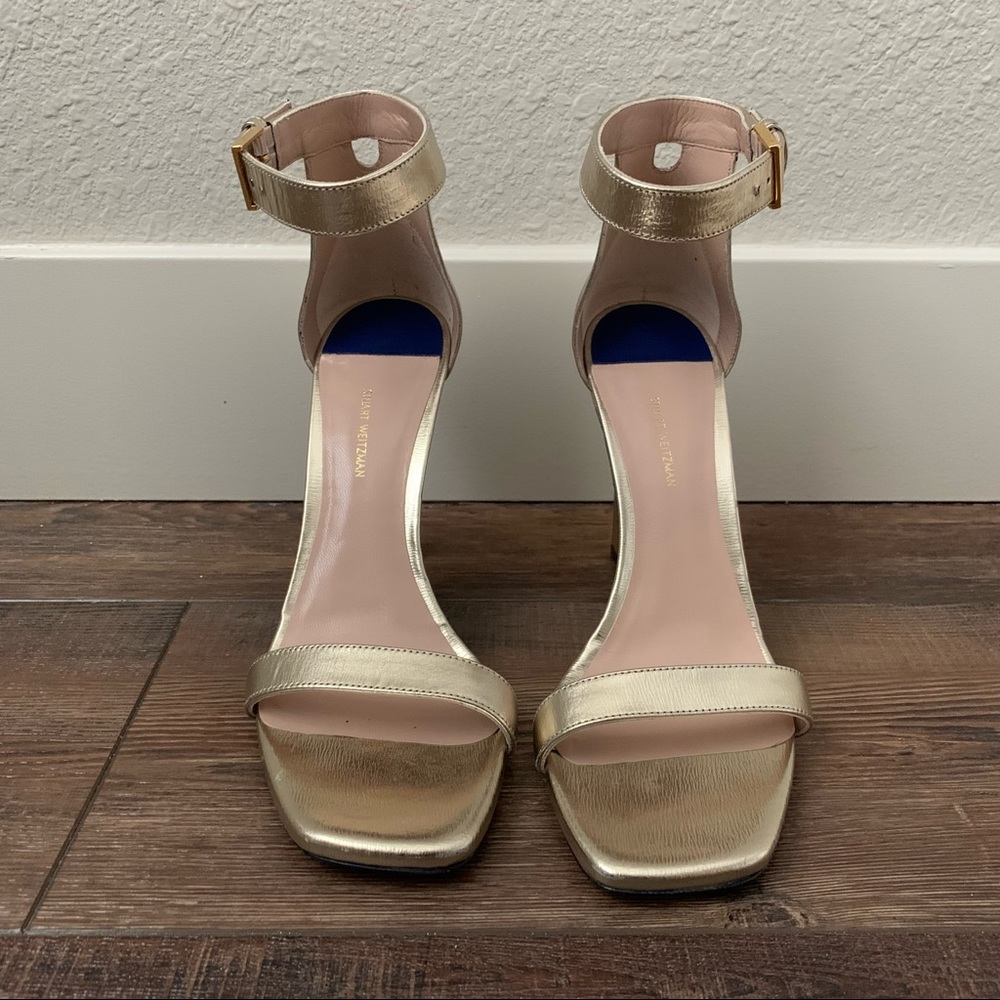 Stuart Weitzman Square Nudist 100mm Sandal